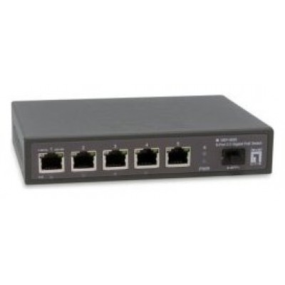 SWITCH POE LEVEL ONE GEP-0625 6P 2.5GBE 4P POE 65W +1P
