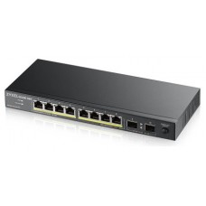 Zyxel GS1100-10HP v2 No administrado Gigabit Ethernet (10/100/1000) Energía sobre Ethernet (PoE) Negro (Espera 4 dias)