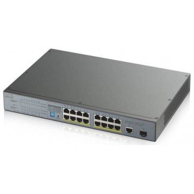 Zyxel GS1300-18HP-EU0101F switch No administrado Gigabit Ethernet (10/100/1000) Energía sobre Ethernet (PoE) Gris (Espera 4 dias)