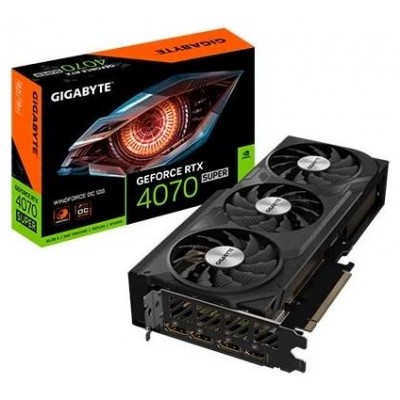 Gigabyte GeForce RTX 4070 SUPER WINDFORCE OC 12G NVIDIA 12 GB GDDR6X (Espera 4 dias)