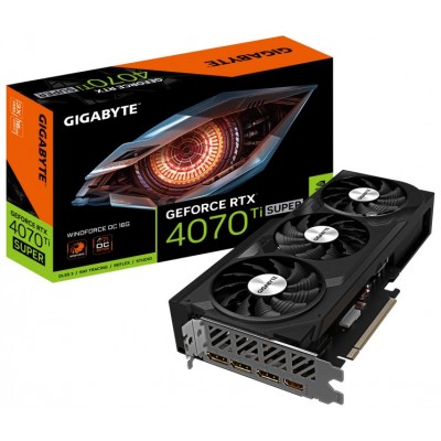 Gigabyte GeForce RTX 4070 Ti SUPER WINDFORCE OC 16G NVIDIA 16 GB GDDR6X (Espera 4 dias)