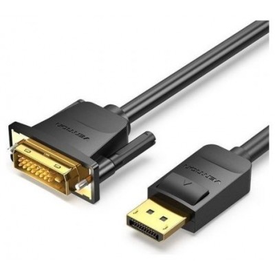 CONVERSOR DISPLAYPORT/M A DVI/M 1 M NEGRO VENTION (Espera 4 dias)