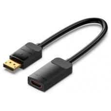 CONVERSOR DISPLAYPORT/M A HDMI/H 4K 0.15 M NEGRO VENTION (Espera 4 dias)