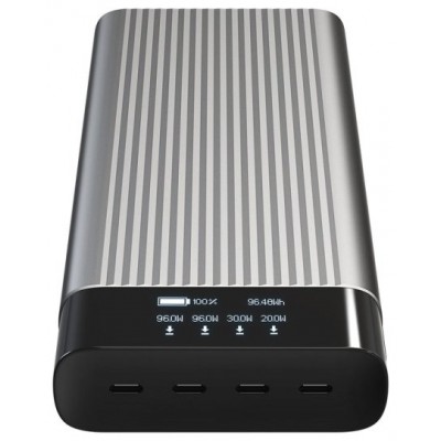 HYPER® HYPERJUICE® 245W USB-C 100WH BATTERY PACK WITH OLED DISPLAY-SX74 HYPER® HYPERJUICE® 245W USB-C 100WH BATTERY PACK WITH OLED DISPLAY