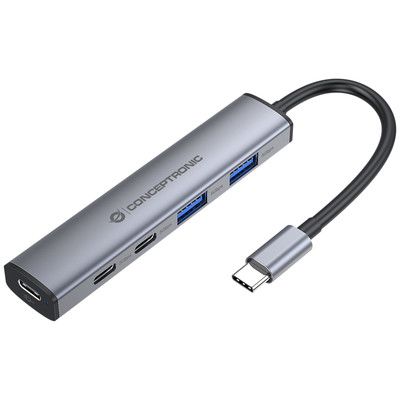HUB USB 3,2 CONCEPTRONIC HUBBIES22G  4 PUERTOS 2xUSB-C