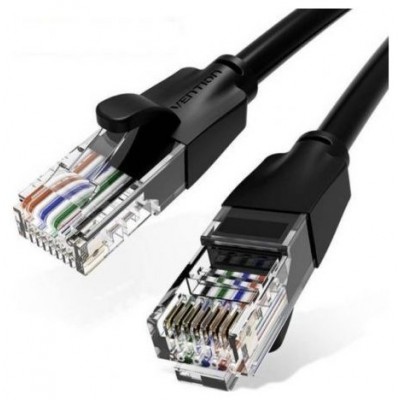 CABLE DE RED LATIGUILLO RJ45 UTP CAT6 AWG26 8 M NEGRO VENTION (Espera 4 dias)