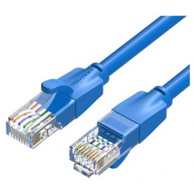 CABLE DE RED LATIGUILLO RJ45 UTP CAT6 AWG26 3 M AZUL VENTION (Espera 4 dias)