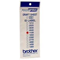 BROTHER Etiquetas identificadoras 14X38 - bolsa de 12 hojas