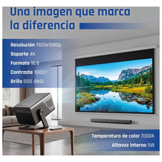 iggual Proyector 4K 1080p Pro 800ANSI Android