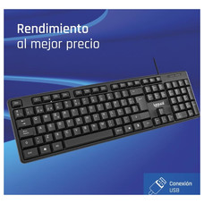 iggual Teclado USB est&aacute;ndar CK-STANDARD-105T negro