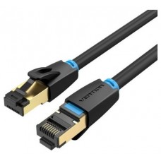 CABLE DE RED LATIGUILLO RJ45 CAT.8 SFTP AWG28 0.5 M NEGRO VENTION (Espera 4 dias)