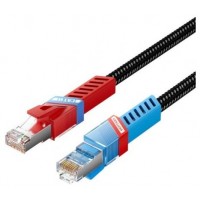 CABLE DE RED LATIGUILLO RJ45 GAMING CAT.8 SFTP AWG26 0.5 M NEGRO VENTION (Espera 4 dias)-10SX CABLE DE RED LATIGUILLO RJ45 GAMING CAT.8 SFTP AWG26 0.5 M NEGRO VENTION (Espera 4 dias)