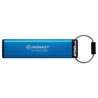 Kingston Technology IronKey Keypad 200 unidad flash USB 256 GB USB Tipo C 3.2 Gen 1 (3.1 Gen 1) Azul (Espera 4 dias)