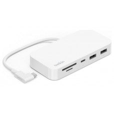 Hub Usb-c Belkin Inc011btwh A 2xusb-a 1xusb-c 1xgb