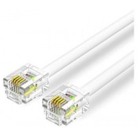 CABLE DE TELEFONO 6P4C BLANCO 10 M VENTION (Espera 4 dias)