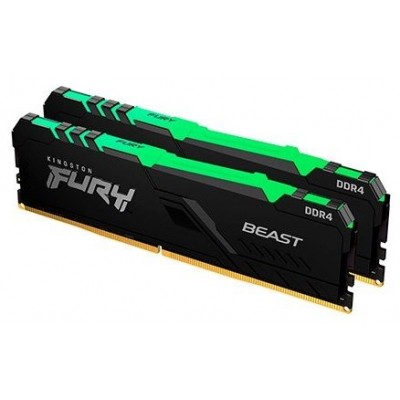 DDR4 KINGSTON 2x8GB 3200 FURY BEAST NEGRO