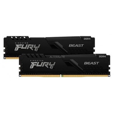 DDR4 KINGSTON FURY BEAST 32 GB 2 X 16GB 3200 NEGRO