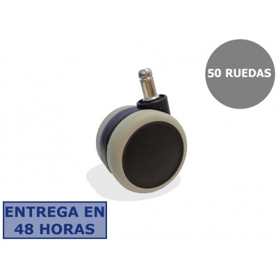 PIQUERAS Y CRESPO Kit de 50 ruedas engomadas de 65mm perno 11 mm