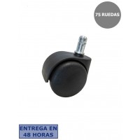 PIQUERAS Y CRESPO Kit de 75 ruedas de nailon de 50 mm perno 11 mm