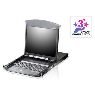 ATEN Consola LCD dual rail con switch KVM por IP integrado multi-interfaz Cat 5 de 8 puertos con acceso compartido desde consolas local/remota (Espera 4 dias)-SX8,909 ATEN Consola LCD dual rail con switch KVM por IP integrado multi-interfaz Cat 5 de 8 puertos con acceso compartido desde consolas local/remota (Espera 4 dias)