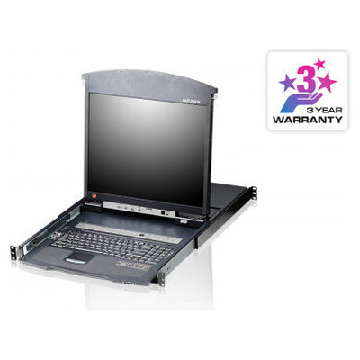 Aten Consola LCD dual rail con switch KVM integrado multi-interfaz Cat 5 de 16 puertos (Espera 4 dias)-SX8,825 Aten Consola LCD dual rail con switch KVM integrado multi-interfaz Cat 5 de 16 puertos (Espera 4 dias)
