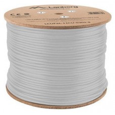 BOBINA CABLE RED LANBERG FTP RJ45 CAT.6A SOLIDO CU AWG24 LSZH CPR 305M GRIS FLU