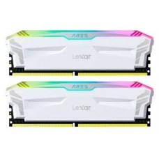 LEXAR MEMORIA ARES DDR5  32GB (2X16GB)   6400 CL32 1.4V  HEATSINK  RGB DUAL PACK WHITE  LD5EU016G-R6400GDWA (Espera 4 dias)