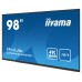 iiyama LE9845UHS-B1 pantalla de señalización Pantalla plana para señalización digital 2,49 m (98") LED 4K Ultra HD Negro Procesador incorporado Android 8.0 (Espera 4 dias)