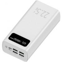 LEOTEC POWERBANK 30000MAH 22,5W PD20W BLAN (1 USB-C+4USB-A INC USB-A A USB-C)