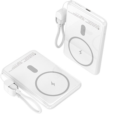 POWER BANK 5000mAh 20W BLANCO LEOTEC (Espera 4 dias)