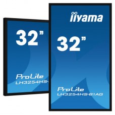 MONITOR IIYAMA 32" (LH3254HS-B1AG) 1920x1080 / FHD IPS / OPERATIVIDAD 24/7 / 500 CD/M / 8MS / DVI / VGA / DVI / 3XHDMI / DP/  WIFI / MICRO SD SLOT/  E-SHARE / IISIGNAGE 2 / RJ45 / ANDROID 11 / VESA 200X200 (Espera 4 dias)