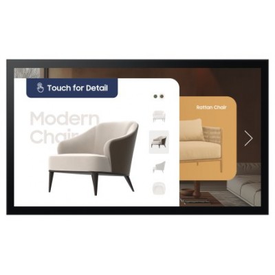 Samsung QM32C-T Pantalla plana para se&ntilde;alizaci&oacute;n digital 81,3 cm (32") LCD Wifi 400 cd / m&sup2; Full HD Negro Pantalla t&aacute;ctil Tizen 7.0 16/7 (Espera 4 dias)