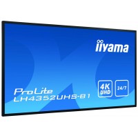 iiyama LH4352UHS-B1 pantalla de señalización Pantalla plana para señalización digital 108 cm (42.5") IPS 4K Ultra HD Negro Procesador incorporado Android 8.0 (Espera 4 dias)