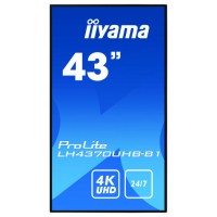 iiyama LH4370UHB-B1 pantalla de se&ntilde;alizaci&oacute;n Pantalla plana para se&ntilde;alizaci&oacute;n digital 108 cm (42.5") VA 4K Ultra HD Negro Procesador incorporado Android 9.0 (Espera 4 dias)