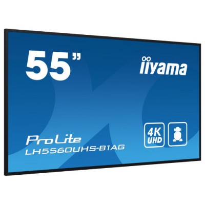 iiyama PROLITE Pizarra de caballete digital 139,7 cm (55") LED Wifi 500 cd / m² 4K Ultra HD Negro Procesador incorporado Android 11 24/7 (Espera 4 dias)