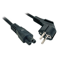 Lindy 3m, CEE 7/7 - IEC 320 C5 Negro CEE7/7 C5 acoplador (Espera 4 dias)-42SX Lindy 3m, CEE 7/7 - IEC 320 C5 Negro CEE7/7 C5 acoplador (Espera 4 dias)