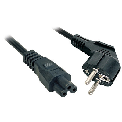 Lindy 3m, CEE 7/7 - IEC 320 C5 Negro CEE7/7 C5 acoplador (Espera 4 dias)-SX42 Lindy 3m, CEE 7/7 - IEC 320 C5 Negro CEE7/7 C5 acoplador (Espera 4 dias)