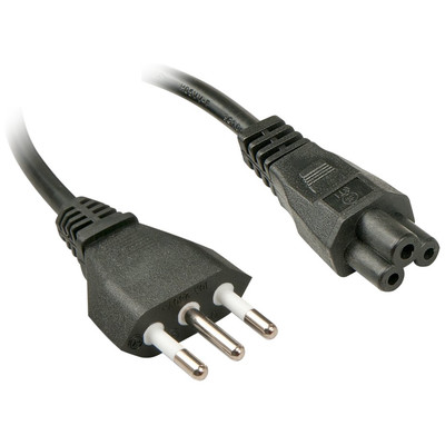 Lindy 2m, CEI23-16-VII - IEC 320 C5 Negro C5 acoplador (Espera 4 dias)-SX27 Lindy 2m, CEI23-16-VII - IEC 320 C5 Negro C5 acoplador (Espera 4 dias)