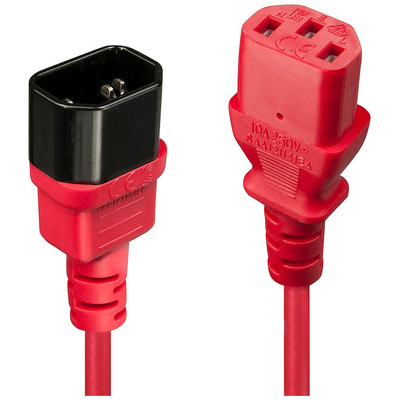 Lindy 30477 cable de transmisión Negro, Rojo 1 m C14 acoplador C13 acoplador (Espera 4 dias)-SX17 Lindy 30477 cable de transmisión Negro, Rojo 1 m C14 acoplador C13 acoplador (Espera 4 dias)