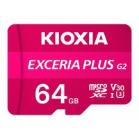 MICRO SD KIOXIA 64GB EXCERIA PLUS G2 UHS-I C10 CON ADAPTADOR