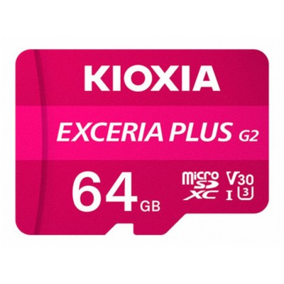 MICRO SD KIOXIA 64GB EXCERIA PLUS G2 UHS-I C10 CON ADAPTADOR