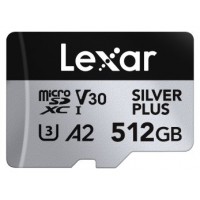 Lexar Professional SILVER PLUS 512 GB MicroSDXC UHS-I (Espera 4 dias)-44SX Lexar Professional SILVER PLUS 512 GB MicroSDXC UHS-I (Espera 4 dias)
