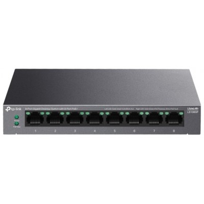 SWITCH TP-LINK LS108GP 8 PUERTOS GIGABIT DESKTOP POE+