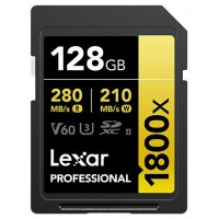 Lexar Professional 1800x 128 GB SDXC UHS-II Clase 10 (Espera 4 dias)