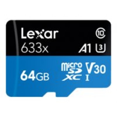 Lexar 633x 64 GB MicroSDXC UHS-I Clase 10 (Espera 4 dias)