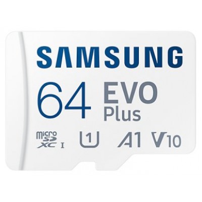 MICRO SD 64 GB EVO+ 1 ADAP. CLASS 10 SAMSUNG (Espera 4 dias)