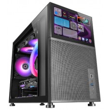 Caja Microatx Gaming Mars Gaming Mc-lcd Negra