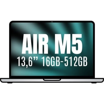 MACBOOK AIR APPLE 13"" M5 16GB 8CORE GPU PLATA 512GB (Espera 4 dias)