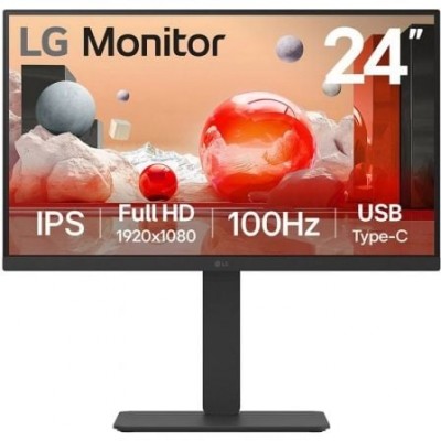 LG 24BA750-B pantalla para PC 60,5 cm (23.8") 1920 x 1080 Pixeles Full HD LCD Negro (Espera 4 dias)