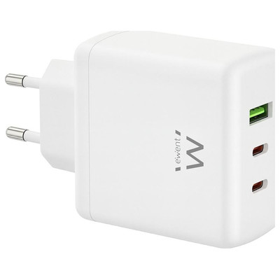 CARGADOR MOVIL EWENT EW1333 GAN RAPIDO 65W 2XUSB-C PD USB-A QC-SX5 CARGADOR MOVIL EWENT EW1333 GAN RAPIDO 65W 2XUSB-C PD USB-A QC